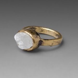 LOW LUV X ERIN WASSON rough crystal gold ring